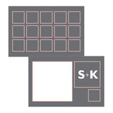 Times Square Large Rectangular Tag White