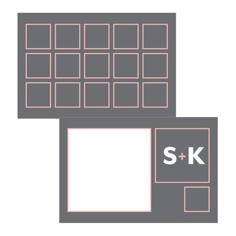 Times Square Large Rectangular Tag White