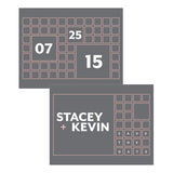 Times Square Save The Date Card White