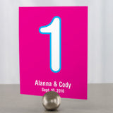 Retro Pop Table Number Numbers 1-12 Soda Pop Orange
