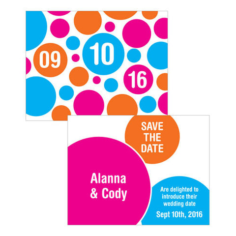 Retro Pop Save The Date Card Soda Pop
