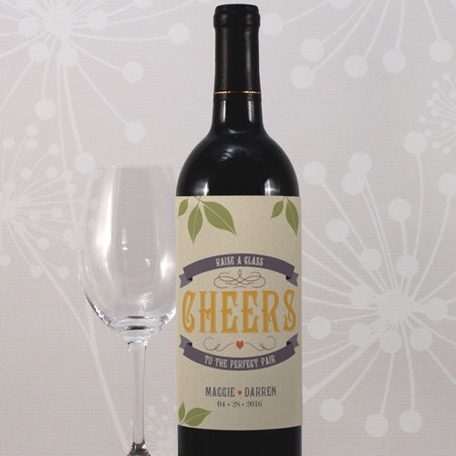 Vineyard Wine Label Black