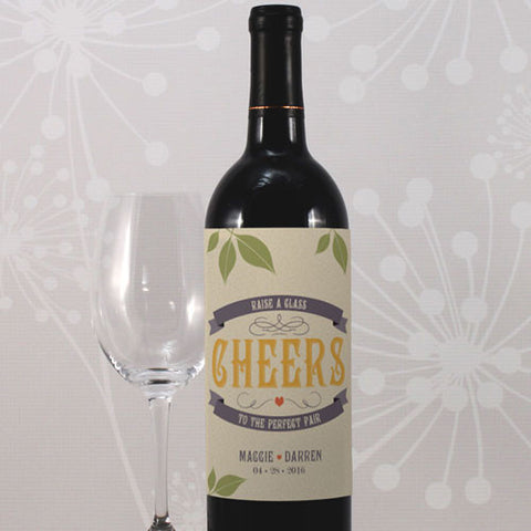 Vineyard Wine Label Black