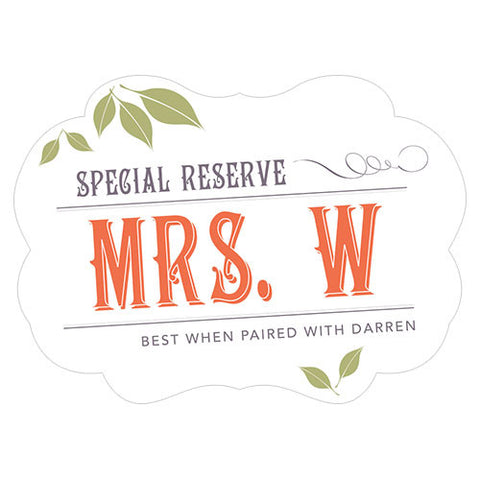 Vineyard Personalized Paper Banner Black