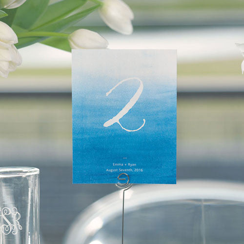 Aqueous Table Number Numbers 1-12 Pastel Pink