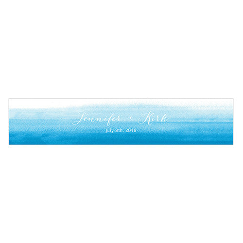 Aqueous Water Bottle Label Pastel Pink