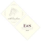 Equestrian Love Square Tag Black