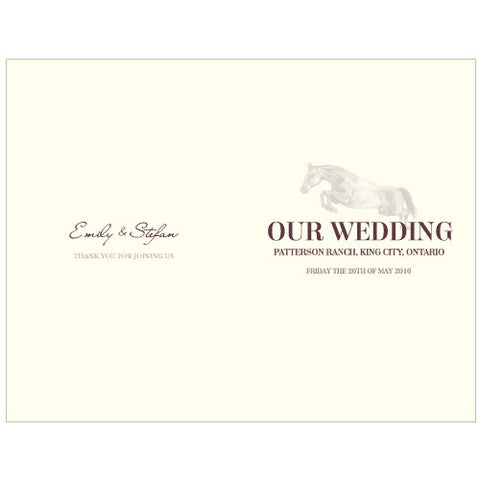 Equestrian Love Program Black