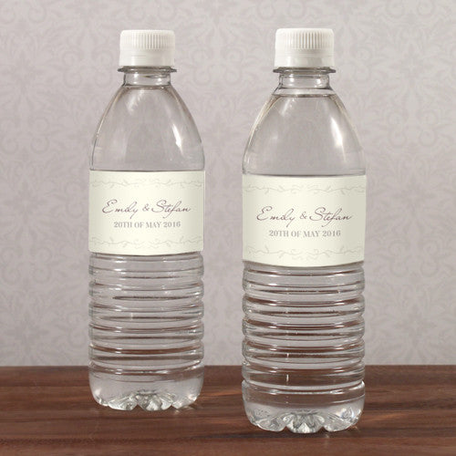 Equestrian Love Water Bottle Label Black