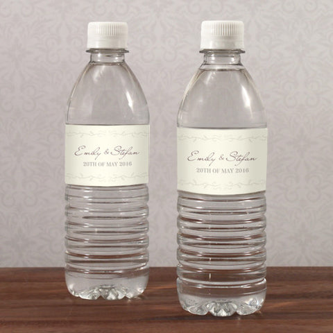 Equestrian Love Water Bottle Label Black
