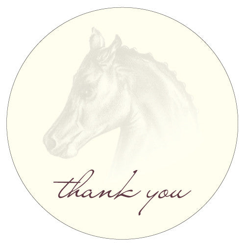 Equestrian Love Large Sticker Black