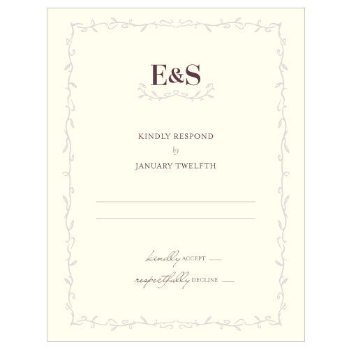 Equestrian Love RSVP Black