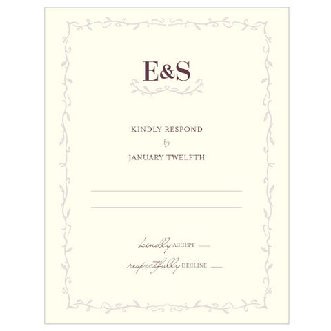 Equestrian Love RSVP Black