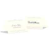 Equestrian Love Place Card With Fold Black