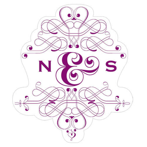 Fanciful Monogram Small Cling Lavender