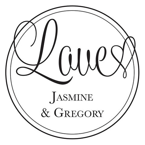 Celebration Personalized Rubber Stamp