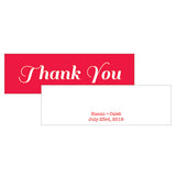 Candy Colorful Rectangular Favor Tag Red