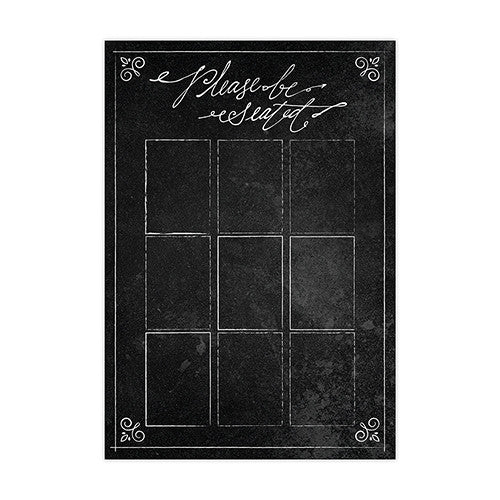 Personalized Seating Chart Kit With Chalkboard Print Design