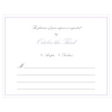 Elegant Script RSVP Lavender