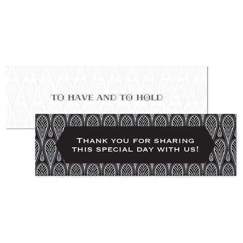 Black and Gold Opulence Small Rectangular Tag