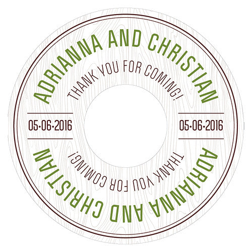 Woodland Diecut CD Label