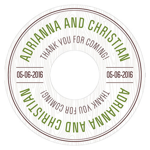 Woodland Diecut CD Label