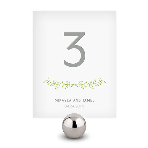 Woodland Pretty Table Numbers Numbers 1-12 Vintage Gold