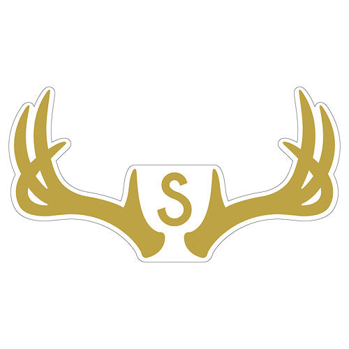 Woodland Pretty Monogram Antler Small Cling Gold