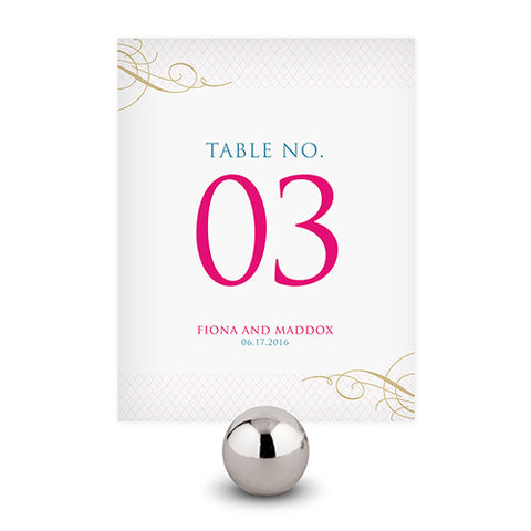 Contemporary Vintage Table Numbers Numbers 1-12 Daiquiri Green