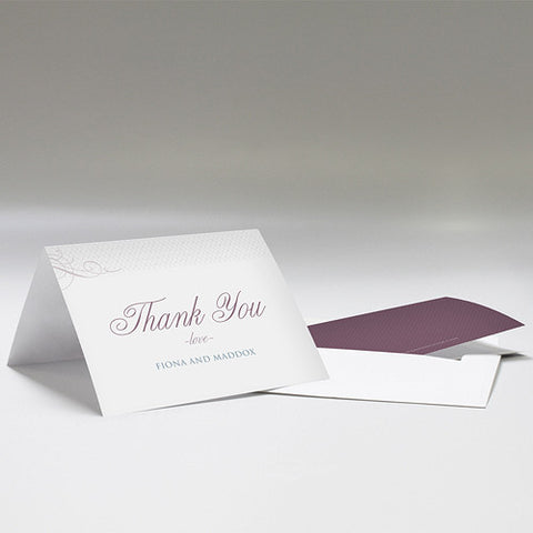 Contemporary Vintage Thank You Card Daiquiri Green