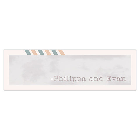 Wanderlust Rectangular Favor Tag