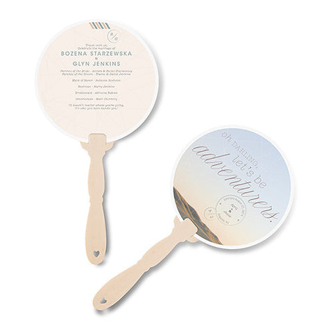 Wanderlust Personalized Hand Fan