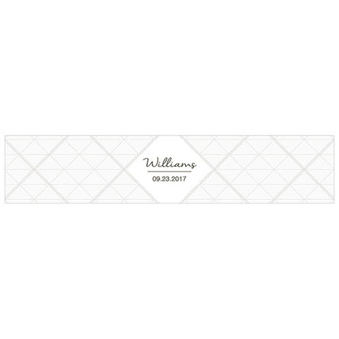 City Style Water Bottle Label Charcoal
