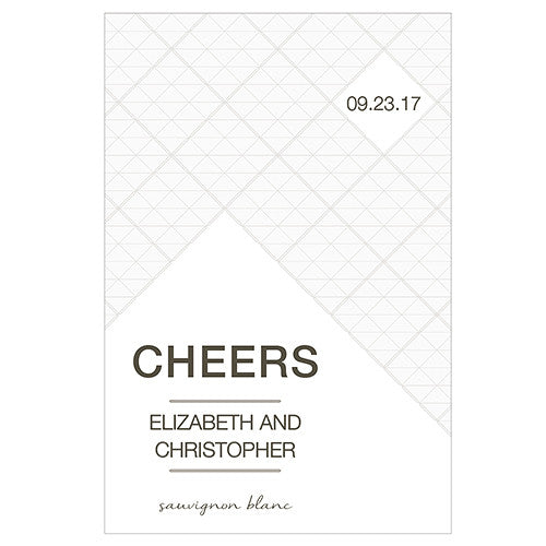 City Style Wine Label Charcoal
