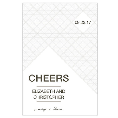 City Style Wine Label Charcoal
