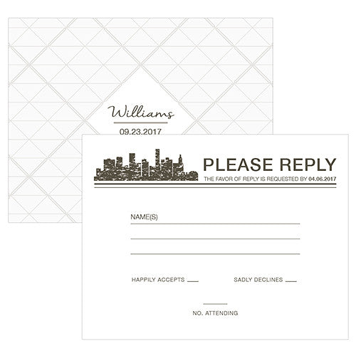 City Style RSVP Charcoal