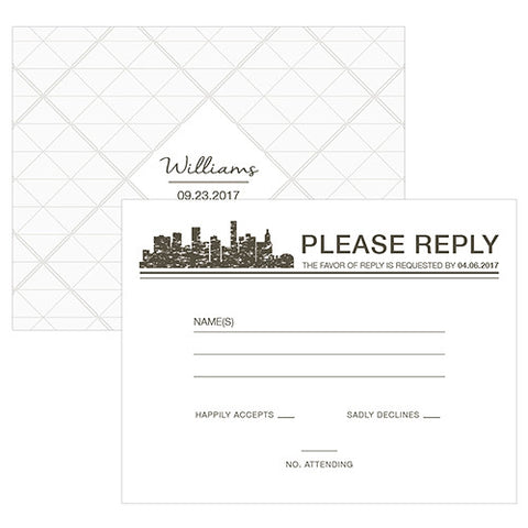 City Style RSVP Charcoal