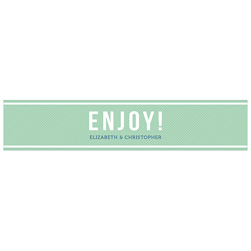 Smart Type Water Bottle Label Daiquiri Green