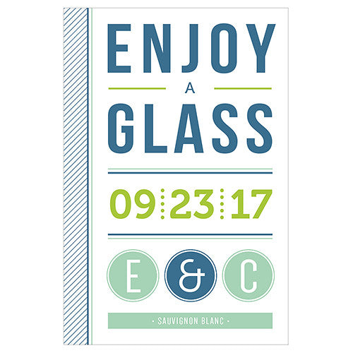 Smart Type Wine Label Daiquiri Green