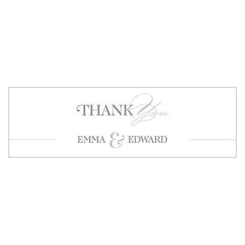 Classic Script Small Rectangular Favor Tag