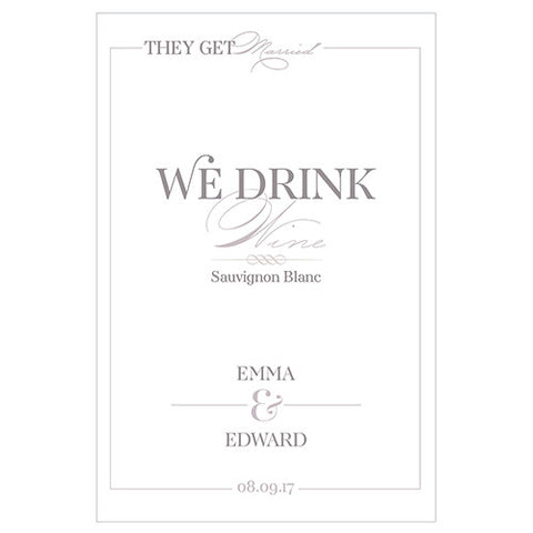 Classic Script Wine Label