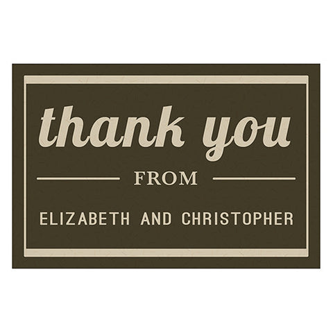 Bistro Bliss Large Rectangular Card White Background With Charcoal Text