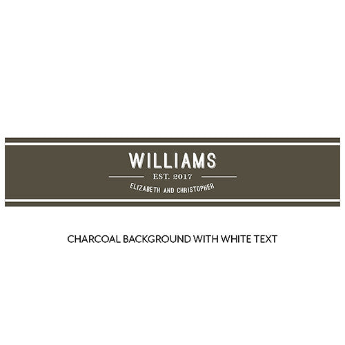 Bistro Bliss Water Bottle Label White Background With Charcoal Text