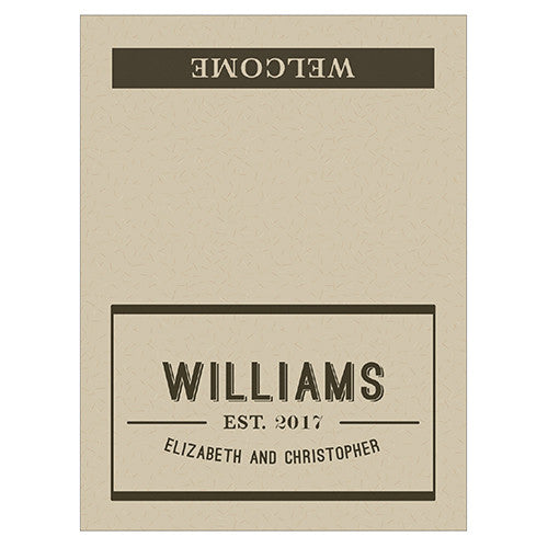 Bistro Bliss Place Card With Fold Charcoal