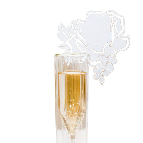 Laser Expressions Floral Dreams Die Cut Card Ivory