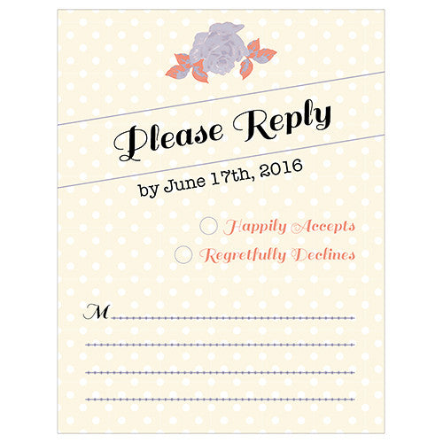 Retro Rose RSVP