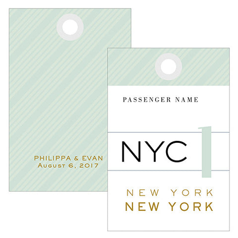Travel Assorted Luggage Tag Style Large Rectangular Card