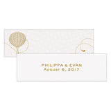 Vintage Travel Small Rectangular Favor Tag - Open Format White