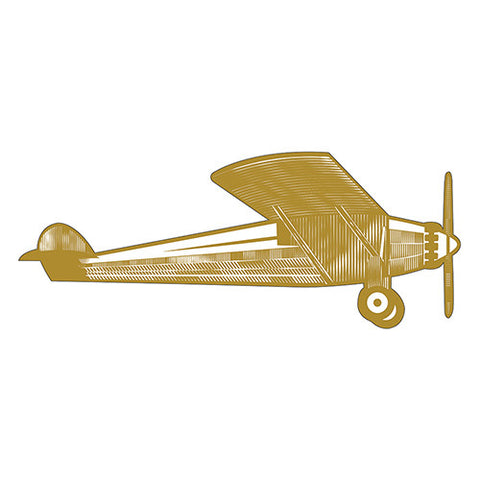 Vintage Travel Airplane Diecut Sticker