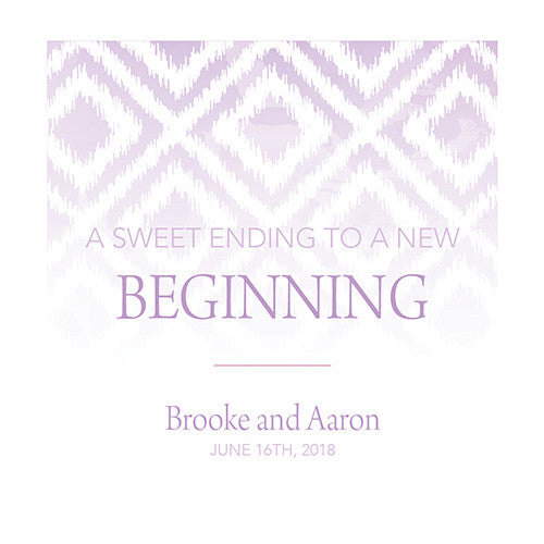 Ikat Personalized Premium Canvas Backdrop Lavender
